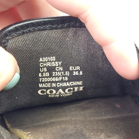 Coach Chrissy Leopard Print Loafers Slip On Leather Desginer Flats Shoes Sz 6.5 - Picture 7 of 8